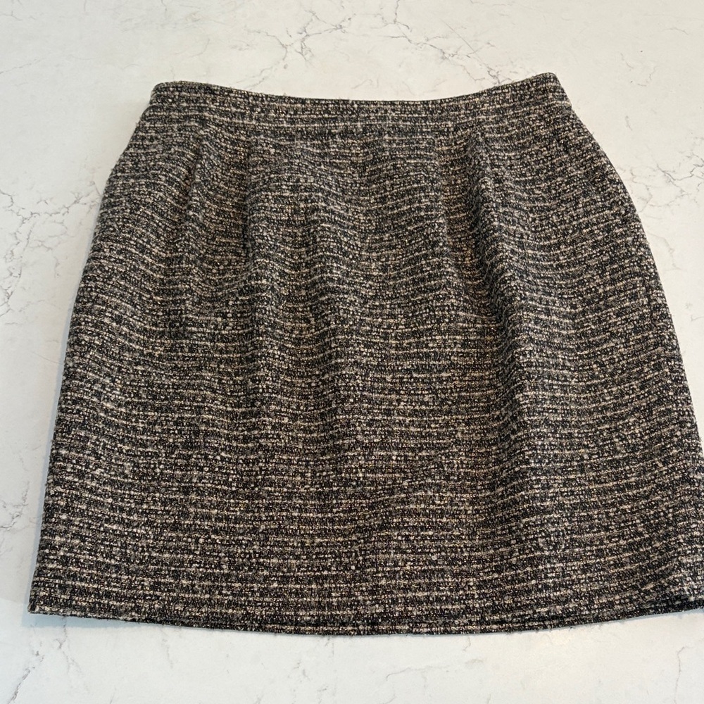 NWT Ladies‎ Boden Black & Gold Boucle Skirt